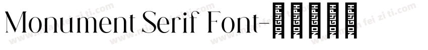 Monument Serif Font字体转换